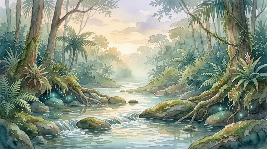 Calm jungle mist